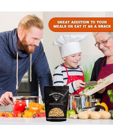 Premium Roasted Unsalted Chickpeas - 1 lb. Pouch Bag by Presto Sales LLC: Plant-Based Protein Snack, Energy Boost for All Ages - Buy Online on GoSupps.com