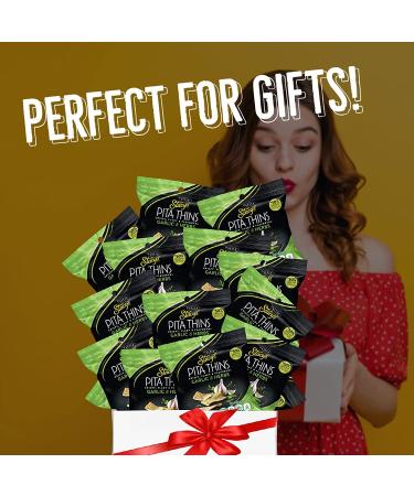 Stacy's Pita Thins Garlic & Herbs Chips (1 oz. 27 ct.) by Bussin Boxes - Healthy Snack Option - Buy Online on GoSupps.com