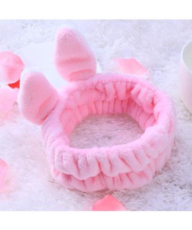 Beaupretty Bunny Ears Headband for Girls & Women - Dark Pink Makeup Hairband & Headdress - Buy Online on GoSupps.com