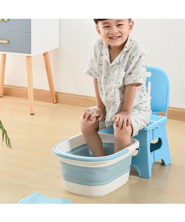 Bassin de Bain de Pieds Pliable pour Enfants Baignoire de Trempage des Pieds avec Point D'acupuncture de Massage et Poign es Baignoire de Trempage Pliable Multifonction pour Blue - Buy Online on GoSupps.com