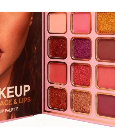 JINGLING Makeup Book Durable and Foldable Book Style for Blush and Lipstick 78 Colors Face Palette for Beauty Fashion Commuters Women Girls Travel Party - Buy Online on GoSupps.com