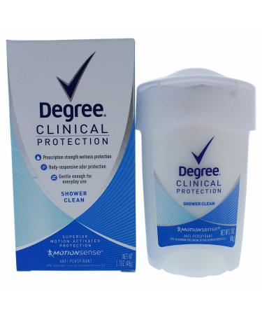 Degree Women Clinical Protection Anti-Perspirant Deodorant Shower Clean 1.70 oz