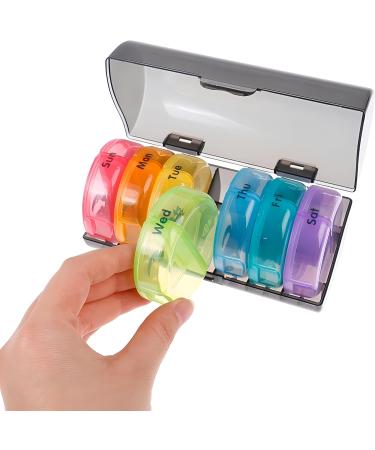 Travel Medicine Organizer Box - Moisture-Proof Pill Container for Vitamins & Supplements | Portable & Easy to Clean | Large Compartment - Black - Buy Online on GoSupps.com