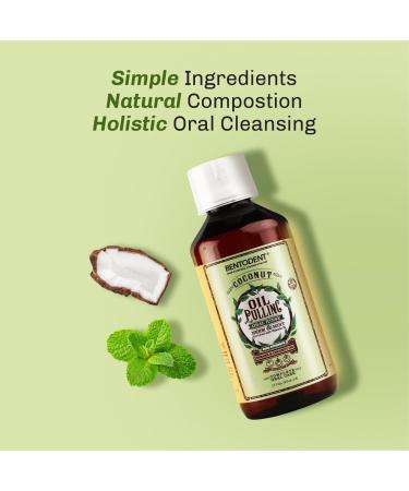 Bentodent Coconut Oil Pulling, Powerful Neem & Mint, Dual Strength of Sesame & Coconut Oil, Oil Pulling rinse for teeth & gums, Zero Sugar & No Alcohol mouthwash for Fresh Breath & Whitening,6 fl. oz. - Buy Online on GoSupps.com