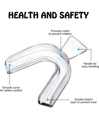 8-Piece Teeth Whitening Mouth Trays Kit for Dental Care - Moldable, Thermoforming Guards for Teeth Whitening, Bleaching, Grinding & Protection - Buy Online on GoSupps.com