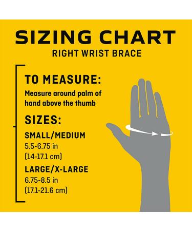 3M Futuro Wrist Compression Stabilizing Brace RIGHT LARGE / X-LARGE, S/M  NEW