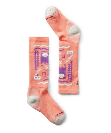 Smartwool Wintersport Full Cushion Ski Day OTC Socks - Youth Wild Salmon Large