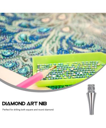 SEWACC Rhinestone Sticky Pen Tips 6pcs Cases Nail Embroidery Drill Art Tool Point for Steel Tips Pen Replacement Diy Heads 2.2X0.5cm - Buy Online on GoSupps.com