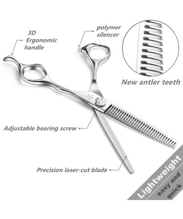 Fengliren High-end Professional Hair Thinning Scissors Hair Cutting Teeth Shears Barber Hairdressing Texturizing Scissors Extremely Very Sharp 6.5 Inch Stainless Steel Alloy For Men Women Salon & Home 6.5inch Thinning Shears - Buy Online on GoSupps.com