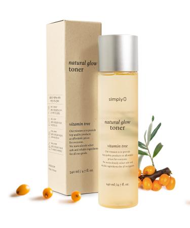 SimplyO Natural Glow Facial Toner | 83% Sea Buckthorn Extract | Korean Skincare  Vegan  for Sensitive Skin  4.7 fl oz - Buy Online on GoSupps.com