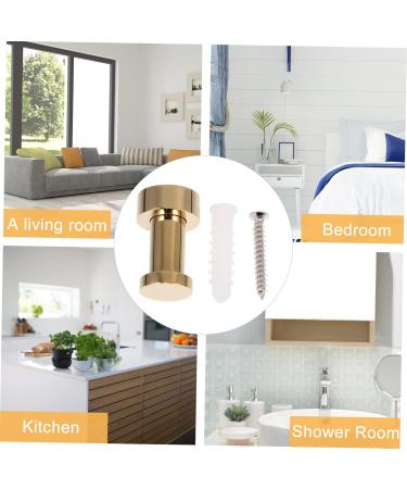Alipis 4 Pcs Bathroom Towel Hook Black Hooks for Hanging Multifunctional Brass Wall Hooks Clothing Indoor 3X1.8X1.8CMx2pcs Goldenx2pcs - Buy Online on GoSupps.com