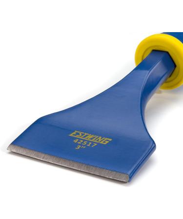 Estwing 3-Inch Wide Flooring Chisel with Hand Grip Guard - 42517 - Buy Online on GoSupps.com
