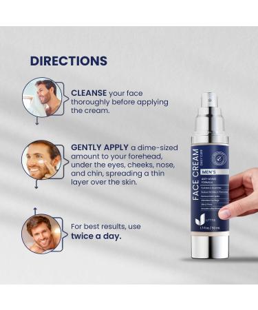 Uttse 6-in-1 Mens Face Moisturizer: Face Cream for Men - Reduce the Look of Eye Bags, Dark Circles, and Puffiness - Skin Care for Men - 1.7 fl oz - Made in Korea - Buy Online on GoSupps.com