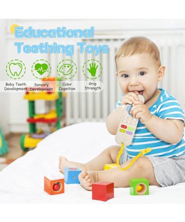 3-Pack Baby Biting Toys | BPA-Free Silicone Teething Rings & Pacifier Chain for 3+ Months | Safe Durable & Colorful Teething Accessories - Buy Online on GoSupps.com