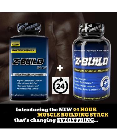 Z-BUILD--OVERNIGHT MUSCLE BUILDER--60 Capsules: Scientifically designed to promote deeper sleep while maximizing muscle growth repair and recovery - Buy Online on GoSupps.com