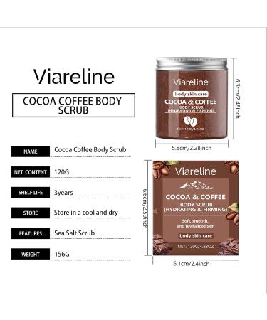 1 Pcs Coffee-Scented Sea Salt Body Scrub - a Gentle Exfoliating Scrub That Cleanses Smooths and Moisturises The Skin. - Buy Online on GoSupps.com