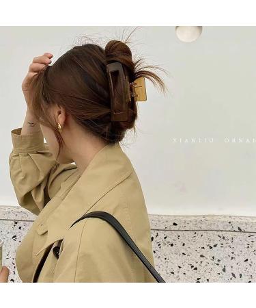 4-Pack 4 Inch Rectangle Claw Clips - Strong Hold Nonslip Hair Accessories for Thick Hair - Buy Online on GoSupps.com