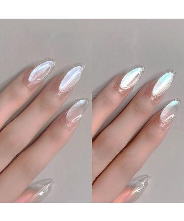 Chrome Nail Powder - Shimmer Pigment with Applicator Brush | Mirror Effect Glitters for DIY Nail Art | Gifts for Women - Buy Online on GoSupps.com