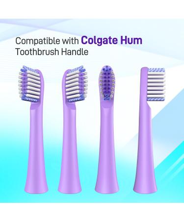 Toothbrush Replacement Heads for Colgate Hum Electric - 8 Count Charcoal/Deep Clean Compatible Brush Heads - Buy Online on GoSupps.com