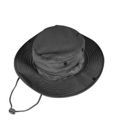 Sun Hats for Men Women Bucket Hat UPF 50+ Boonie Hat Foldable UV Protection Hiking Beach Fishing Summer Safari 1pack-black
