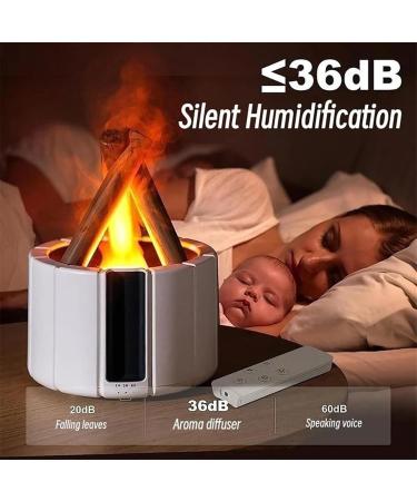 Bonfire Diffuser - Mini Humidifier with Remote | Essential Oil Diffuser for Home & Office (Black) - Shop Internationally - Buy Online on GoSupps.com