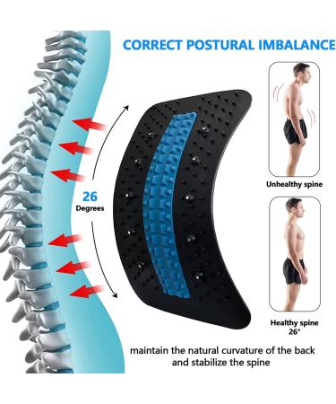 Back Stretcher & Realignment Device for Lower Back Pain Relief - Herniated Disc, Sciatica, Scoliosis | Multi-Level Decompressor - Black - Buy Online on GoSupps.com