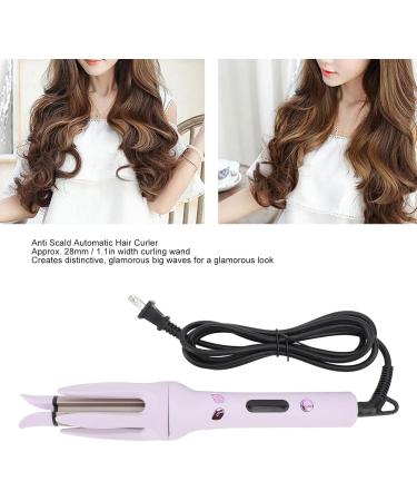 Automatic Curling Iron - 1.1 Inch Anti-Scald Auto Curler with Adjustable Temperature | Professional Rotating Curling Wand for Effortless Hair Styling - Buy Online on GoSupps.com
