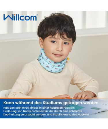 Willcom Children Neck Bandage - Adjustable Foam Support for Neck Pain Relief Torticollis Sleep & Whirlpools (XS) - Buy Online on GoSupps.com