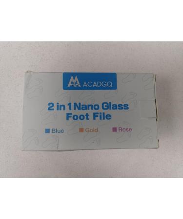 Nano Glass Corneal Remover - 2 in 1 Wet & Dry Cornea Plane for Safe & Effective Foot Care | High Gloss Blue - Buy Online on GoSupps.com
