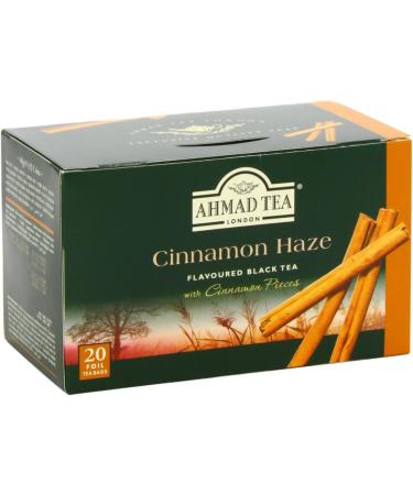 Ahmad Tea Cinnamon Haze Black Tea - 20 Teabags, 20 Count Pack - Premium Cinnamon Flavor - Buy Online on GoSupps.com
