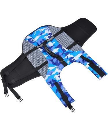 Dog Life Jacket Pet Floatation Life Vest Dog Lifesaver Preserver Swimsuit with handle for Water Safety at Beach Pool Boating (M) - Buy Online on GoSupps.com