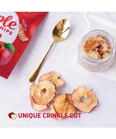 Gourmet Nut Simple Slices Baked Apple Chips - USA Grown Dried Apples - Healthy Vegan Snack - No Added Sugar - Red Apples - 8 Pack Box - Buy Online on GoSupps.com