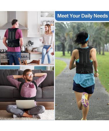 HFXBearArmor Posture Corrector- Adjustable Back Brace for Men and Women XL - Lumbar Support for Neck, Back, Shoulder Pain Relief - Buy Online on GoSupps.com