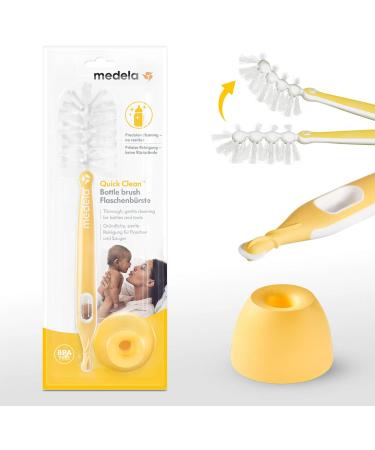 Medela Quick Clean Bottle Brush - Spray-Free No-Mess Cleaning, BPA Free - Buy Online on GoSupps.com