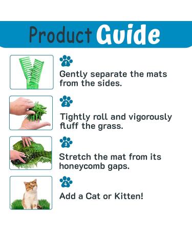 CATMAT - Cat Paper Grass Tissue Paper Cat Mat Cat Play Mat Cat Play Grass Paper Cat Grass Fake Cat Toy Grass Cat Mat Tissue Paper Grass for Cats Cat Grass for Indoor Cats - Green (Pack of 2) - Buy Online on GoSupps.com