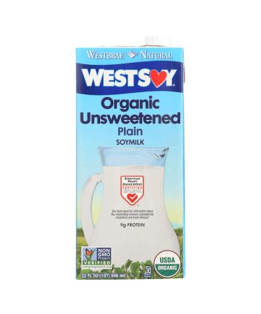 Westsoy Unsweetened Westsoy 32 Oz, Pack of 12