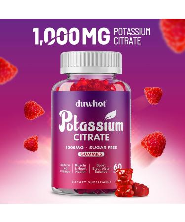 Potassium Citrate Gummies 1000mg Magnesium Oxide Gummies 400mg Supplement for Adults - Buy Online on GoSupps.com