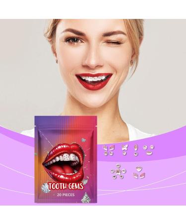 Crystal Stickers for Teeth - Gemstone Rhinestone Stickers for Teeth - Multifunctional Teeth Supplies Decorative Daily Teeth Decor for Shopping Dating - Buy Online on GoSupps.com