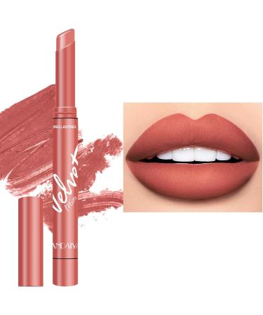  JPSDOWS Velvet Matte Lipsticks | Velvet Matte Lipsticks Non-Stick Red Lip Makeup Won't Fade Waterproof Lipstick for Girls and Women - Buy Online on GoSupps.com
