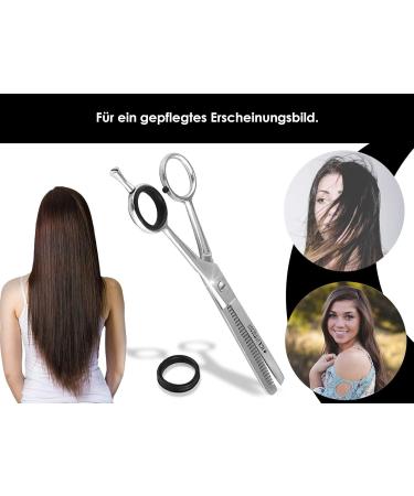 Professional Hair Scissors | Stainless Steel Hairdressing & Effilier Scissors - 6.5 Sharp Cutting Edge for Perfect Haircuts - Buy Online on GoSupps.com