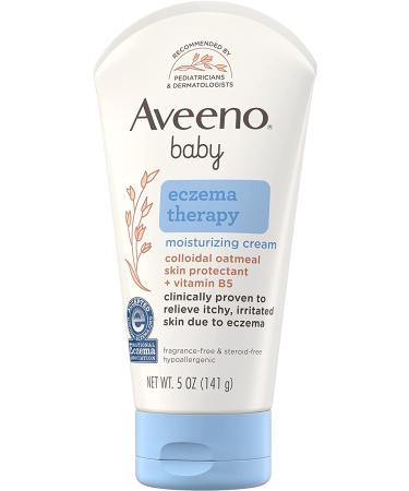 Aveeno Baby Eczema Therapy Moisturizing Cream | Natural Colloidal Oatmeal & Vitamin B5 | Paraben & Steroid-Free | 5 fl. oz - Buy Online on GoSupps.com