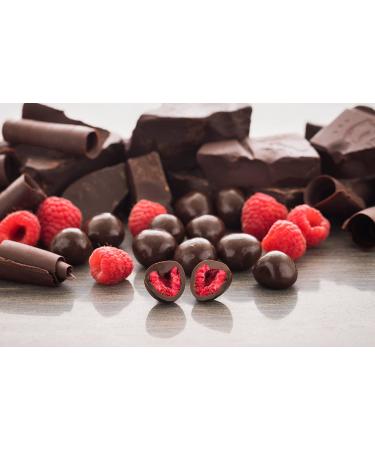 Tru Fru Raspberry Dark Chocolate Covered Freeze-Dried Raspberries 6ct Pack - 4.2oz - 24 Servings - Buy Online on GoSupps.com
