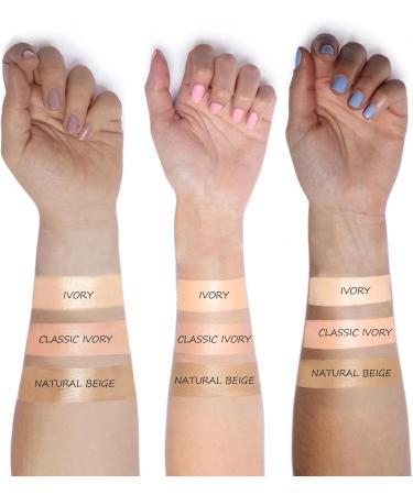 FV 2 Pack Foundation Long Lasting Flawless Liquid Foundation Lightweight & Medium Coverage Hydrating Waterproof Formula Moisturize Skin with Dewy Finish Foundation Makeup for Normal to Dry Skins 30ml (Nourishing Ivory) - Buy Online on GoSupps.com