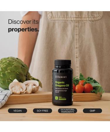 Organic Oregano Oil Softgels 150mg | 120 Capsules with Olive Oil | High Carvacrol & Thymol | Natural & Additive-Free | Zenement - Buy Online on GoSupps.com
