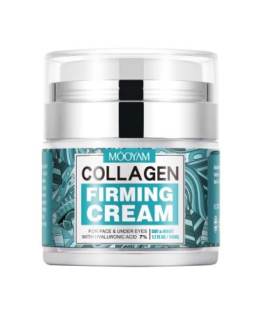 Collagen Face Cream for Face & Body Day & Night Moisturizer Face Lift Cream with 7% Hyaluronic Acid Facial Under Eyes Tightening Cream for Dry Oily Skin Firming Anti Wrinkle Dark Spots
