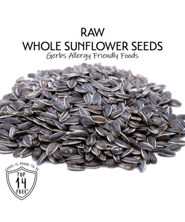GERBS Raw Whole Sunflower Seeds  32 ounce Bag  Top 14 Food Allergen Free  Non GMO  Vegan  Keto  Paleo Friendly Raw 2 Pound (Pack of 1) - Buy Online on GoSupps.com