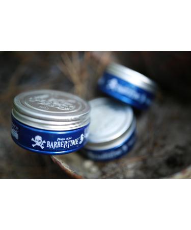 BARBERTIME Hair Styling Pomade Wax | Bubble Gum Blue Pomade No1 | Shine Look Strong Hold 150 ml - Buy Online on GoSupps.com