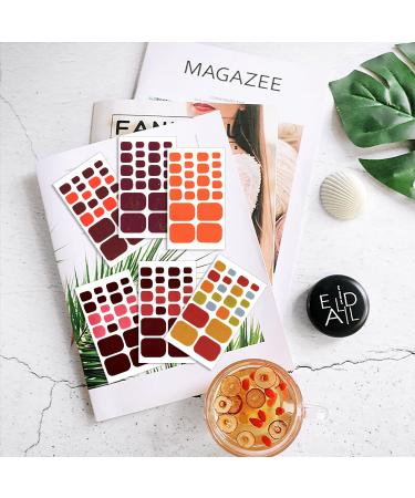 WOKOTO 20 Sheets 440pcs Red Nail Stickers for Toes and Nails - Solid Color Nail Wraps for Women - Nail Gel Strips for Toenails - Press On Nail Polish Stickers - Gel Nail Stickers Kit - Buy Online on GoSupps.com