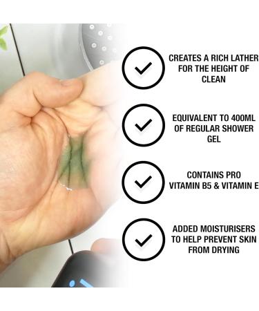 men- CITRUS & MINT SHOWER GEL 100ml Refill - Ultra concentrate mens body wash! Travel shower gel men Long lasting Vegan Fresh Fragrance! 100ml shower gel Refill - Buy Online on GoSupps.com