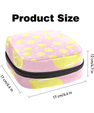 Large Lemon Disc Pattern Storage Bags for Women - Menstrual Cup Panty Liners & Tampon Organizer | Multi-Colored Zipper Bags - Buy Online on GoSupps.com